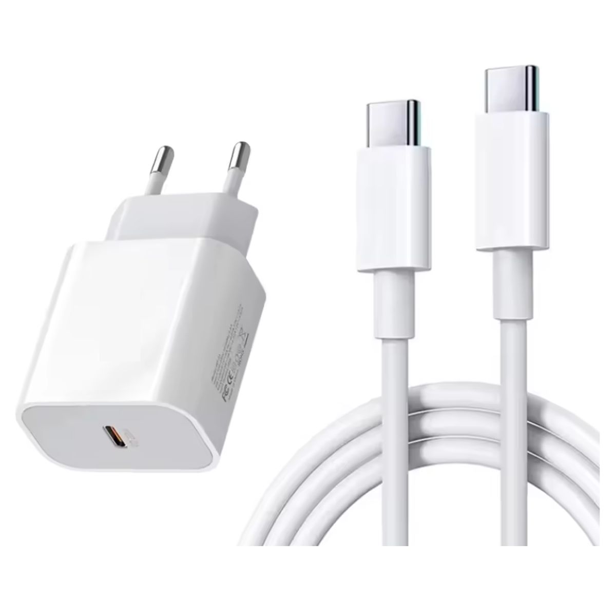 GENERICO - Cargador Para iPhone 171615 Cubo 35w + Cable Tipo C