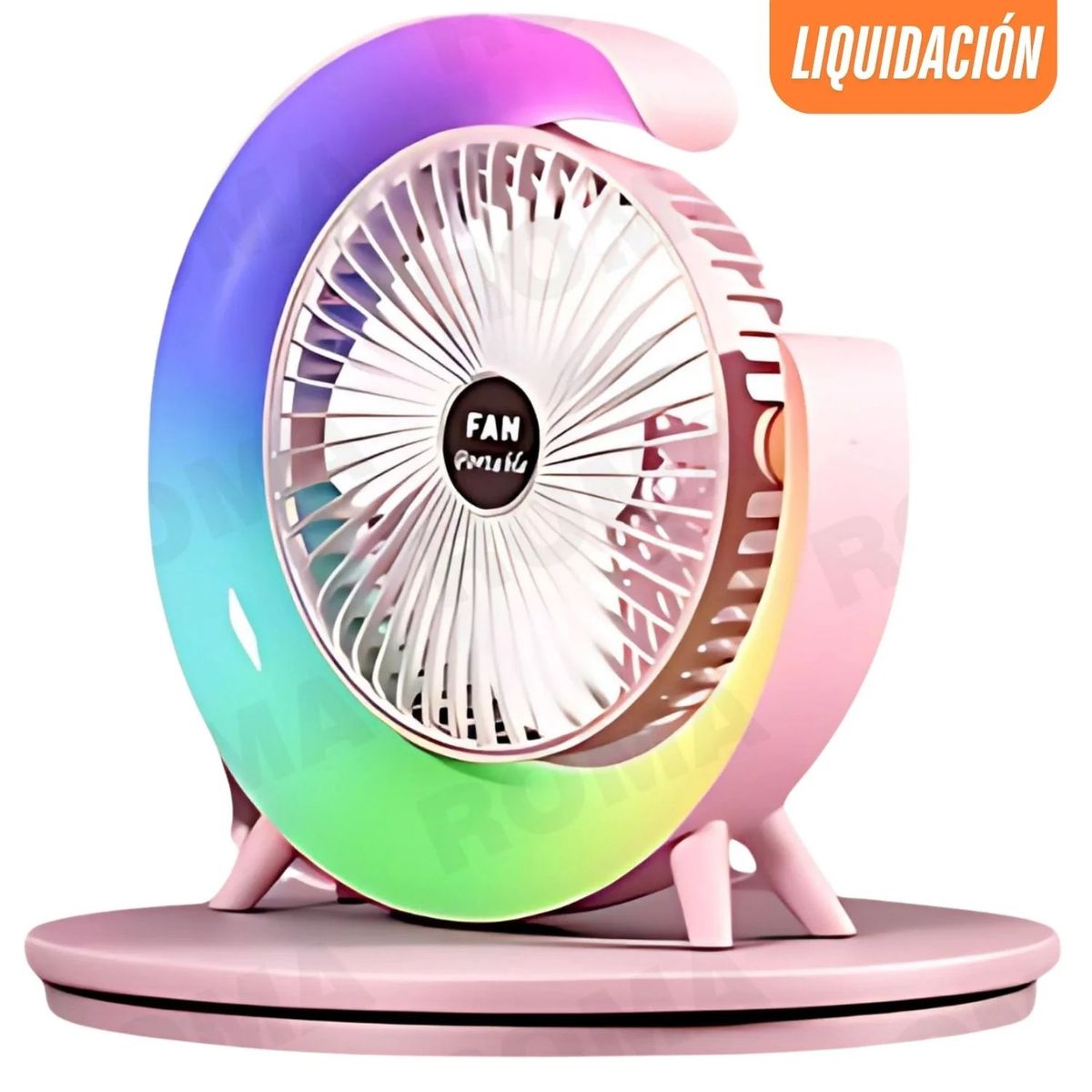 GENERICO - VENTILADOR RECARGABLE GIRATORIO 180°