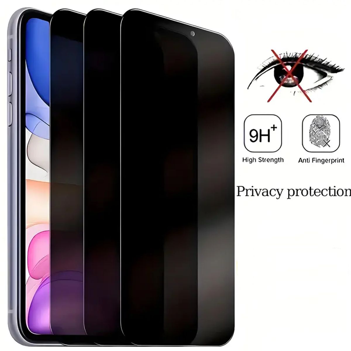 GENERICO - Protector Pantalla iPhone 16 Pro Max Anti Espía Mate