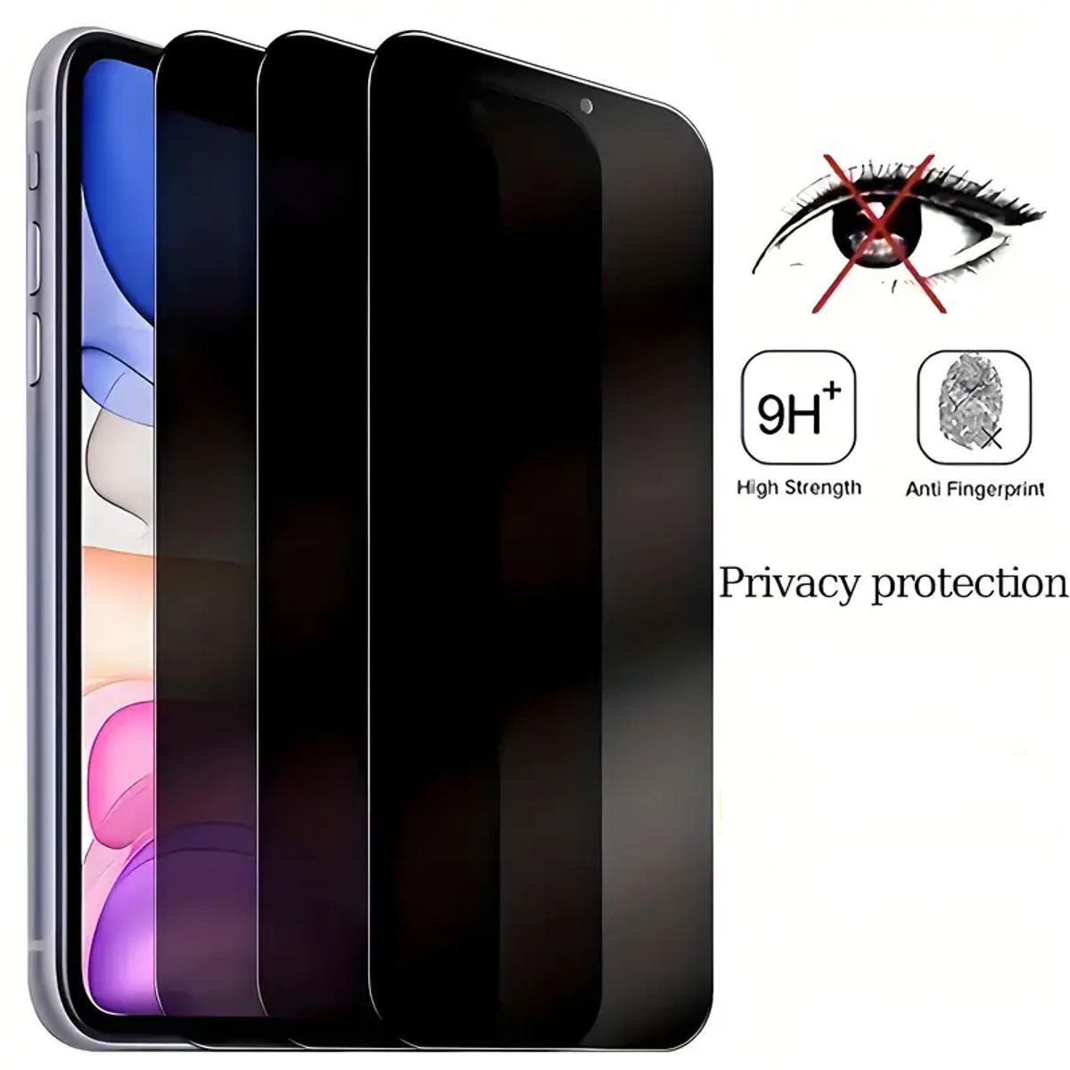 GENERICO - Protector Pantalla iPhone 16 Pro Max Anti Espía Mate