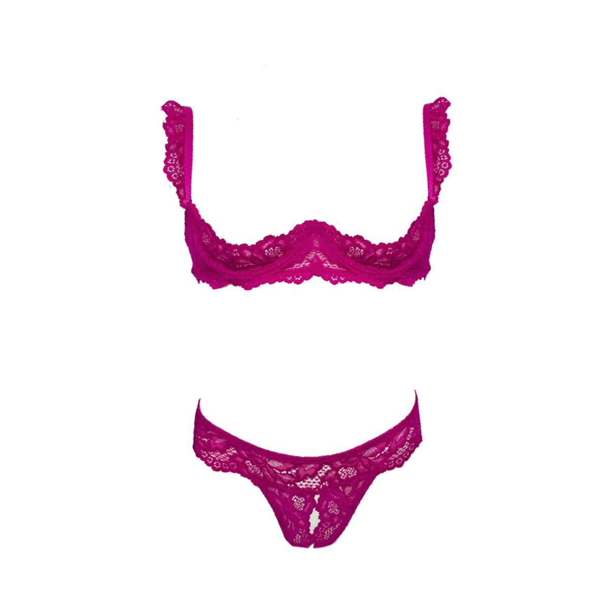 GENERICO - Conjunto Becky con abertura en partes íntimas de Lencería Fina y Sexy