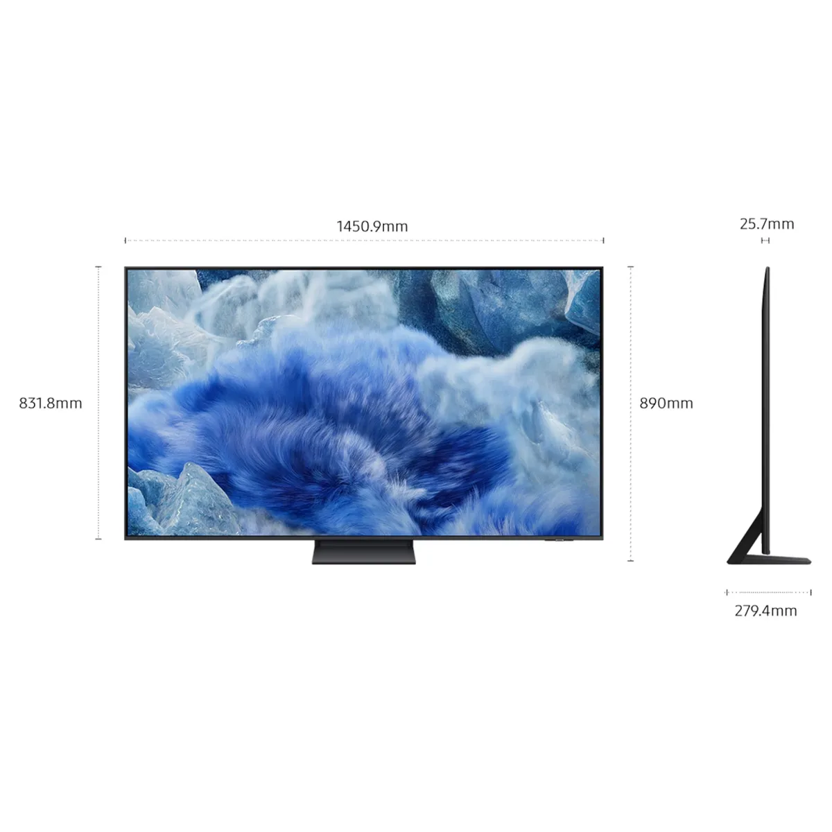 SAMSUNG - Televisor Samsung Qled 65 4K UHD Q8F Vision AI Smart TV QN65Q8FAAG 2025