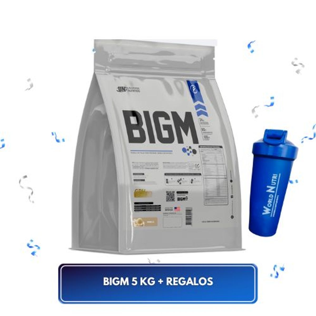 UNIVERSE NUTRITION - BIGM 5KG VAINILLA  + SHAKER