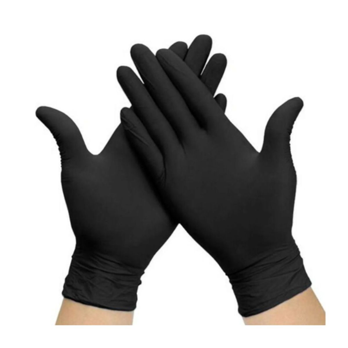 Guantes de Nitrilo Talla L Negro Caja x100 unidades, marca GENERICO - Foto 2