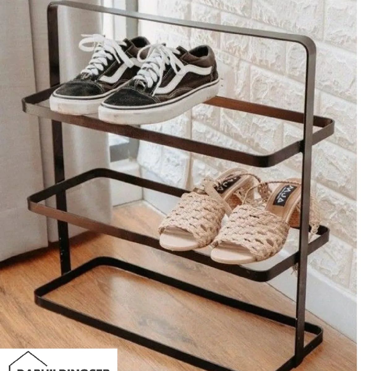 GENERICO - Zapatera Metálica JUSTIN Negro