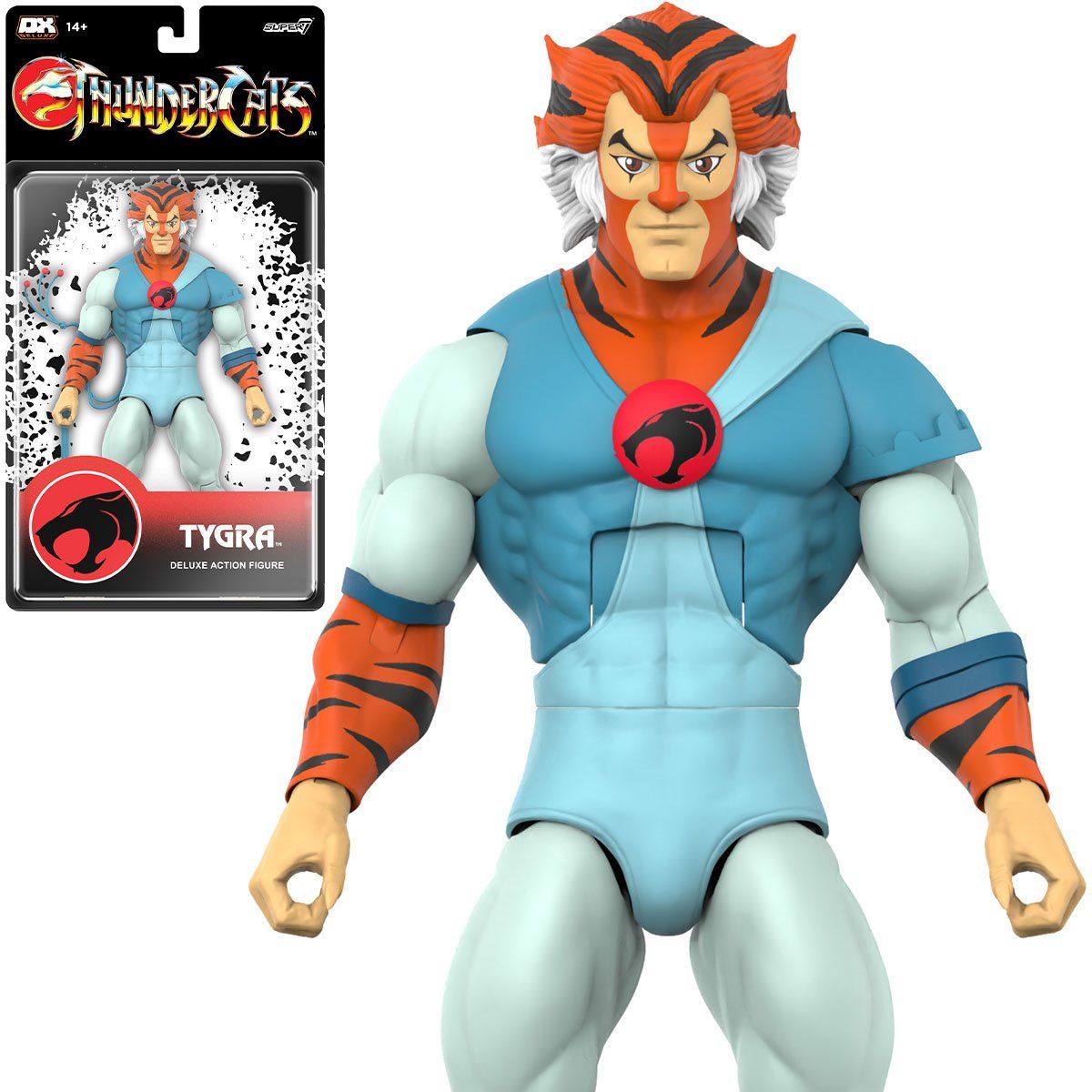 SUPER 7 - Figura de Tigro ThunderCats Deluxe Tygra Super7