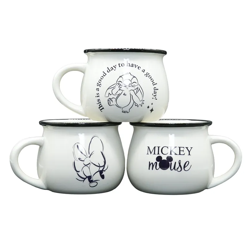 DISNEY CLASICOS - Tazas Disney Mickey Minnie Stitch 3 Pzas