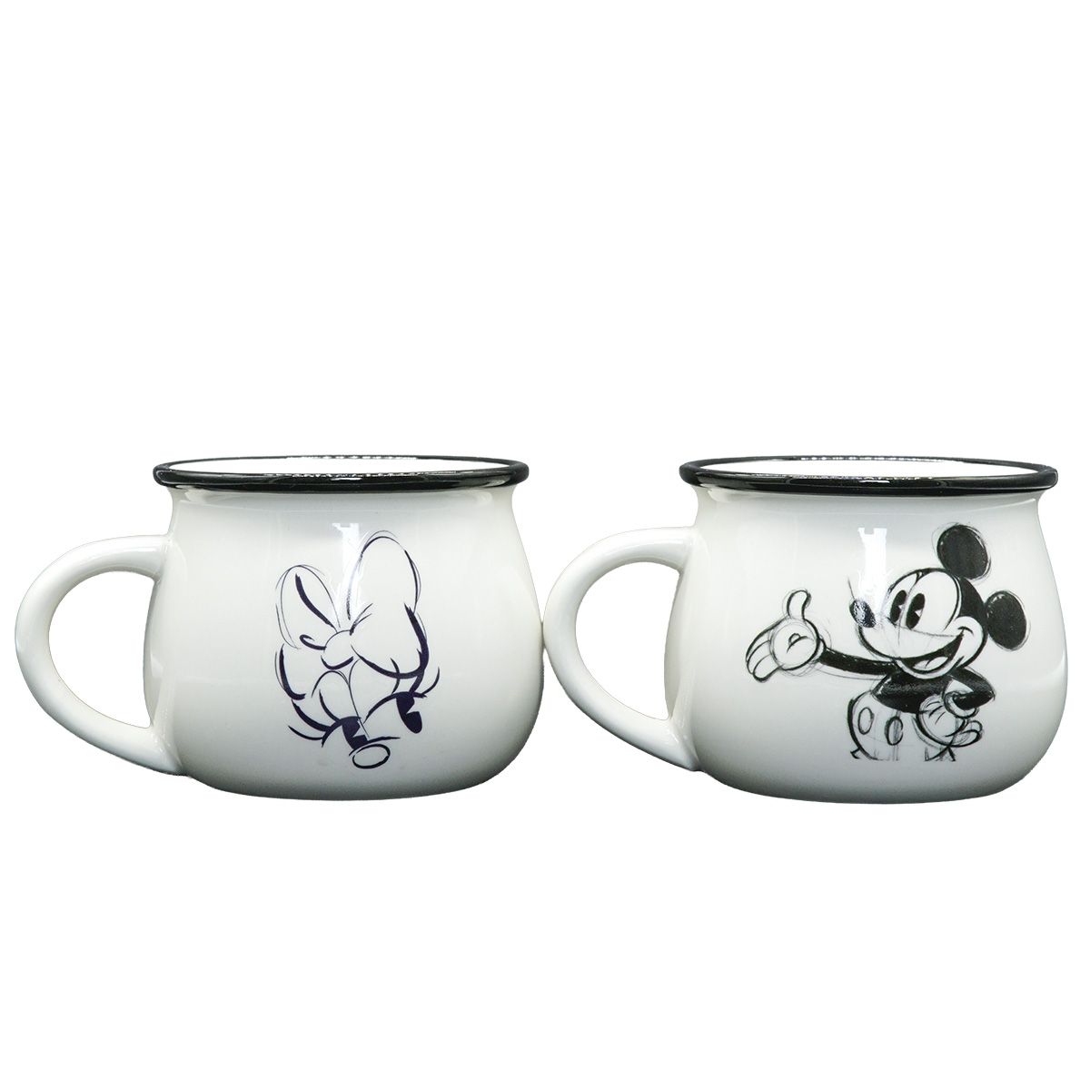 DISNEY CLASICOS - Tazas Mickey y Minnie Colección Disney 2pzas
