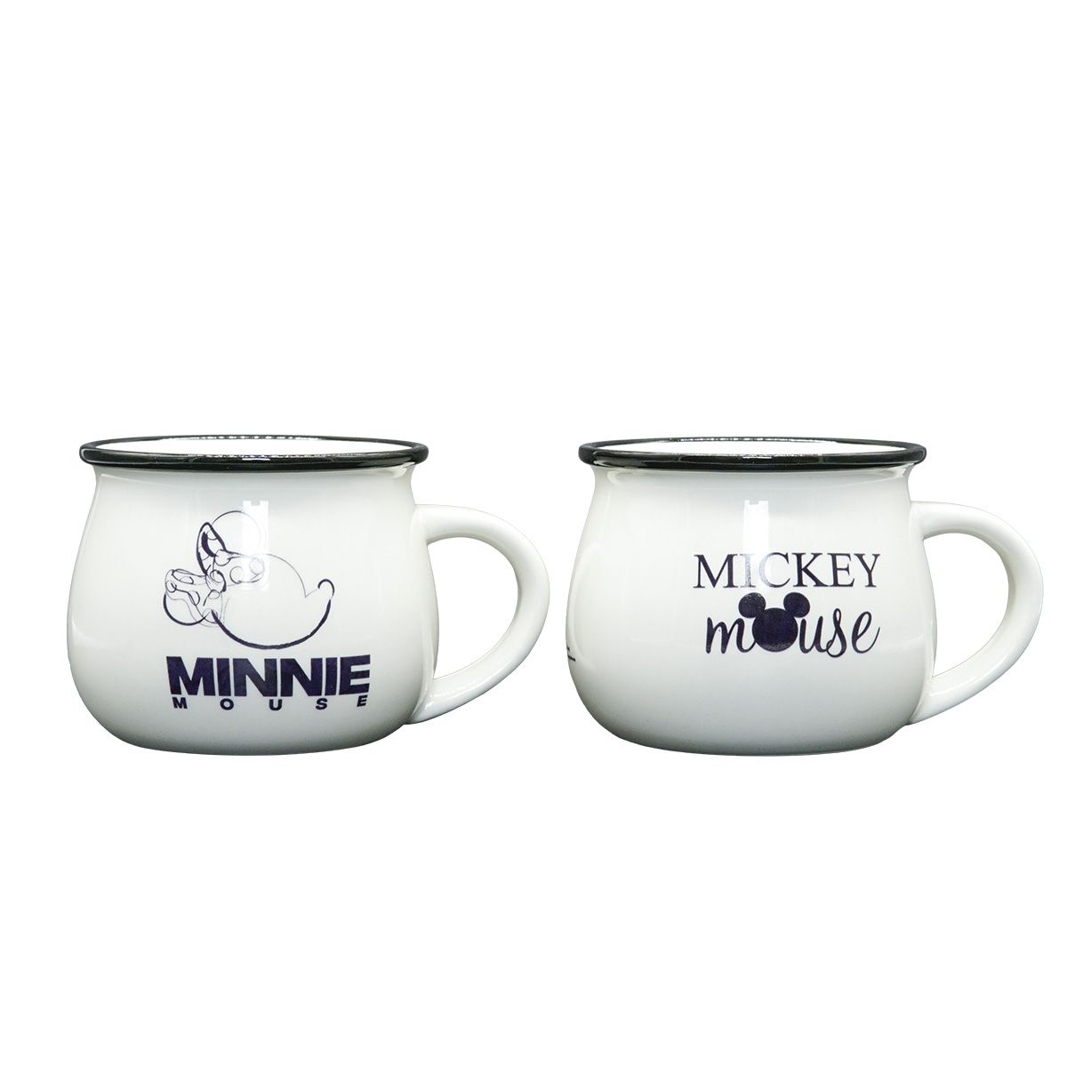DISNEY CLASICOS - Tazas Mickey y Minnie Colección Disney 2pzas