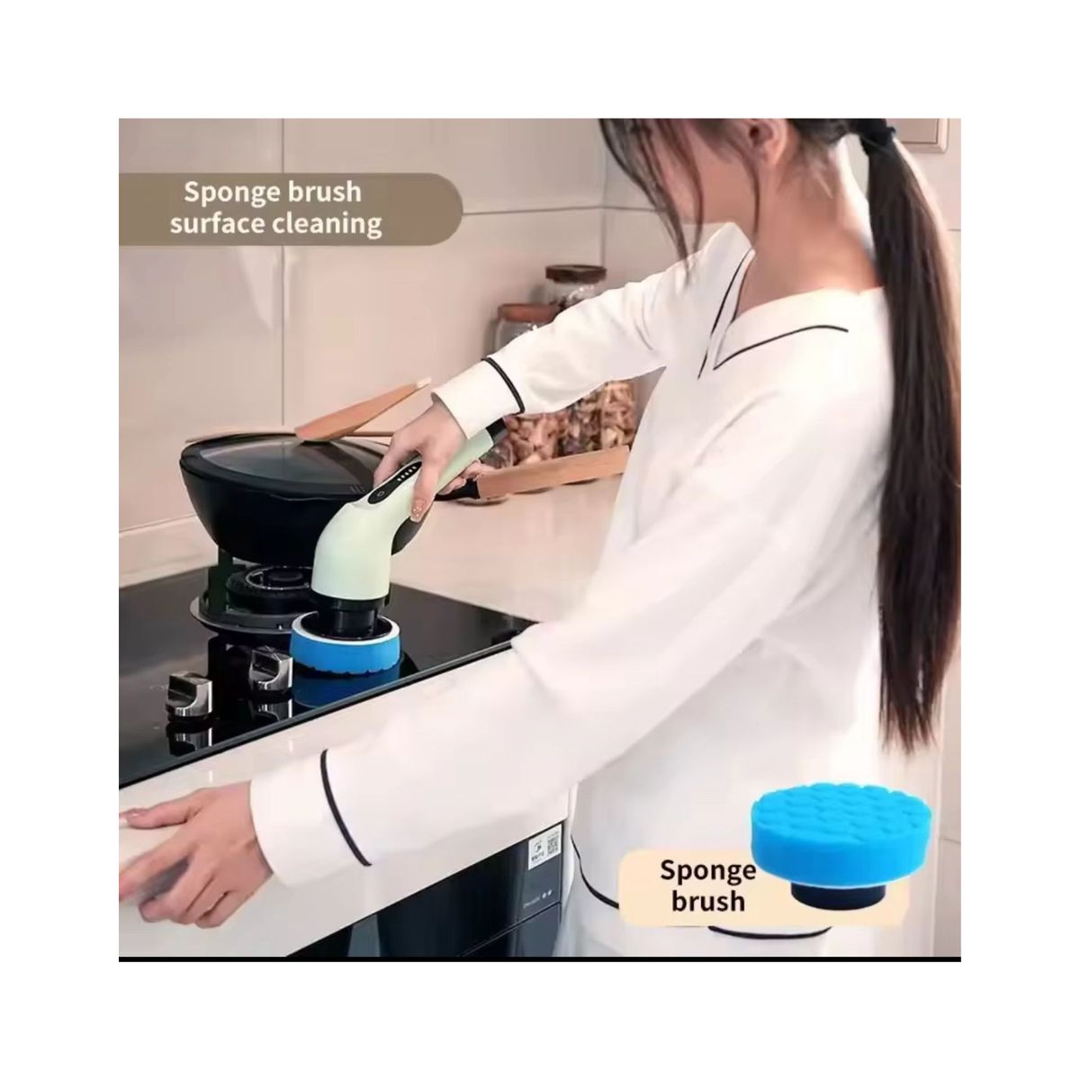 GENERICO - CEPILLO MULTIFUNCIONAL DE LIMPIEZA 9 EN 1