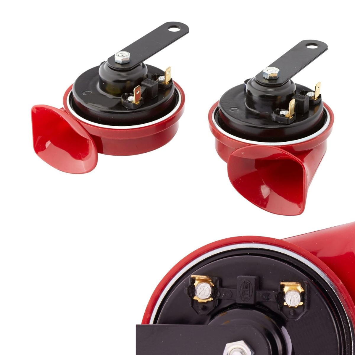 HELLA - Claxon Caracol Hella 12v + Relay Set x 2 012-010-981