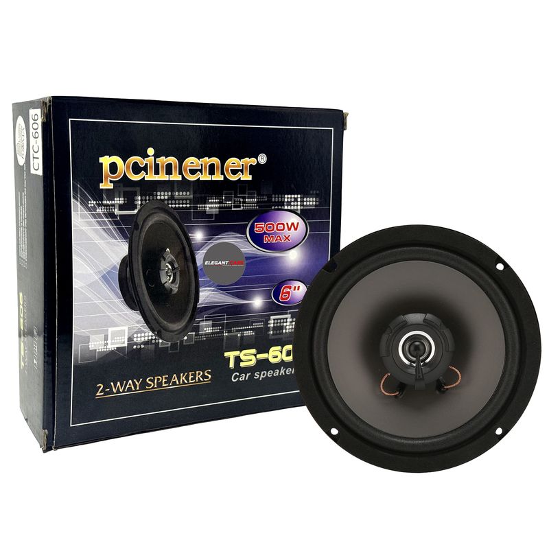 GENERICO - 1 Pcs Parlante Coaxial 6” de Metal 500W