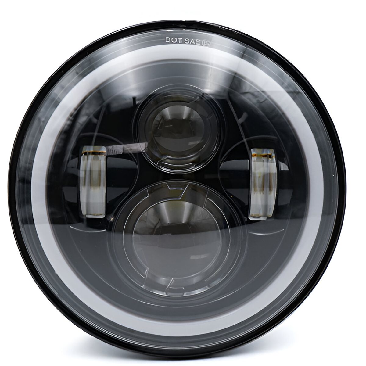 GENERICO - Faro Redondo Delantero 21W Luz Blanca Alta y Baja 1pcs