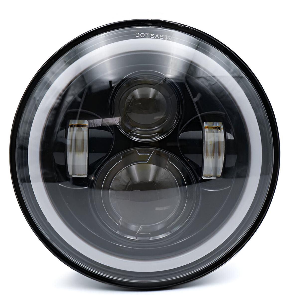 GENERICO - Faro Redondo Delantero 21W Luz Blanca Alta y Baja 1pcs