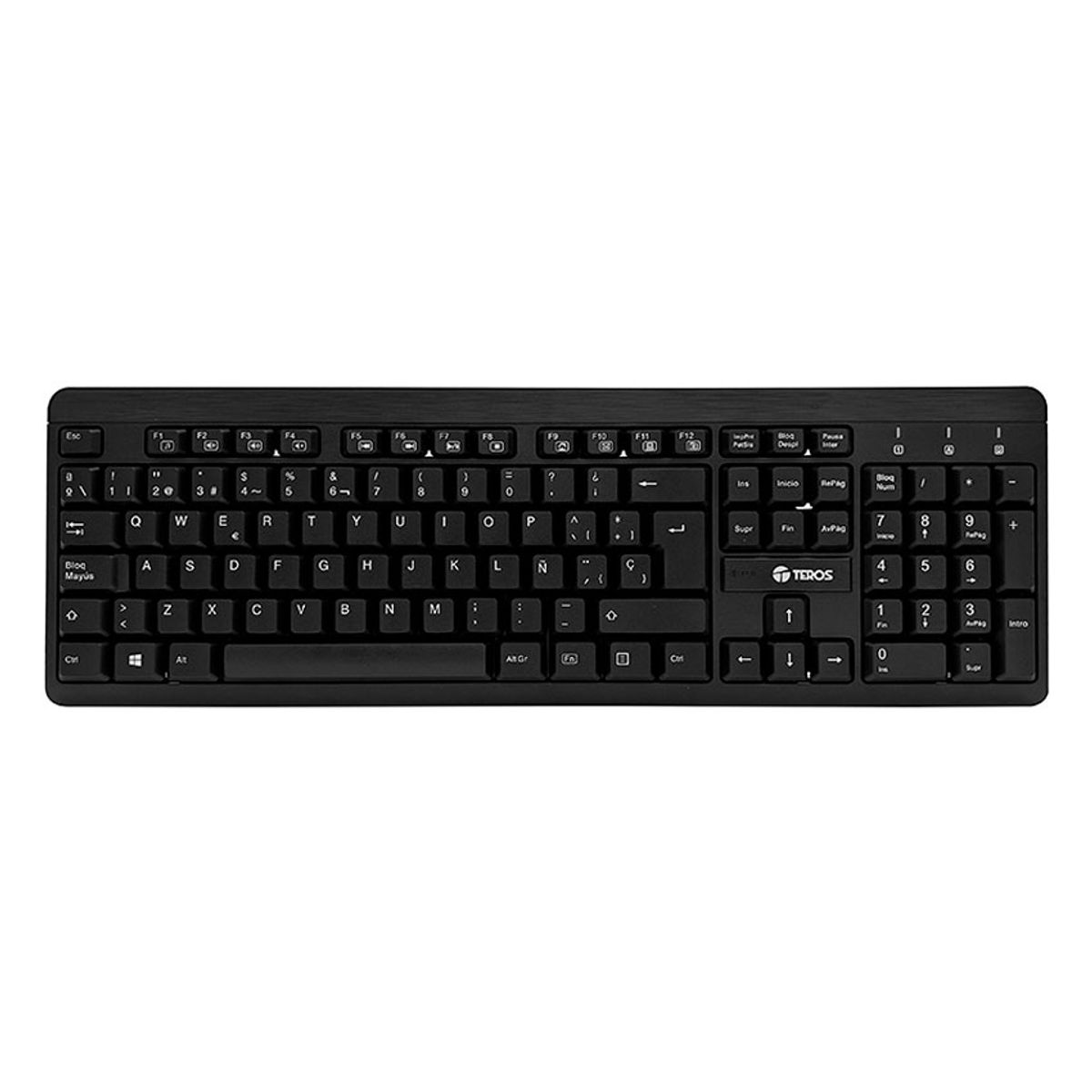 TEROS - Kit Inalámbrico TEROS TE-4061N Teclado Español + Mouse 24GHz USB