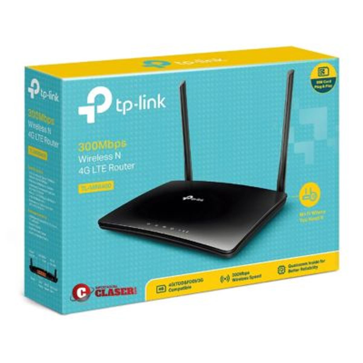 TP LINK - ROUTERT P-LINK TL-MR6400-APAC 4G LTE DSL 300MBPS WIRELESS