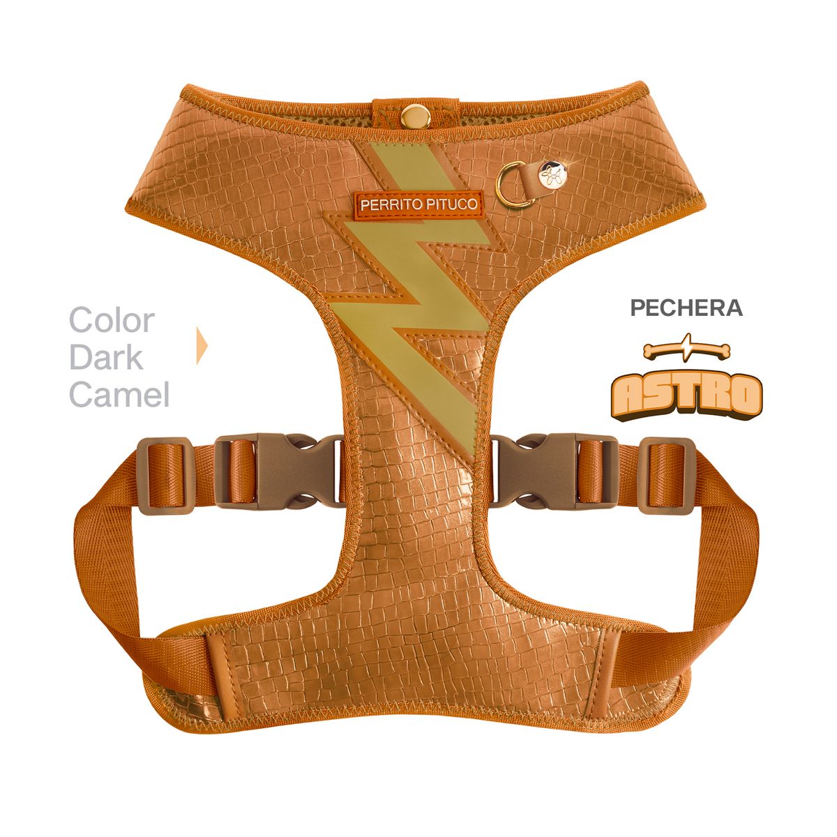 PERRITO PITUCO - PECHERA PERRITO PITUCO ASTRO DARK CAMEL TALLA XL