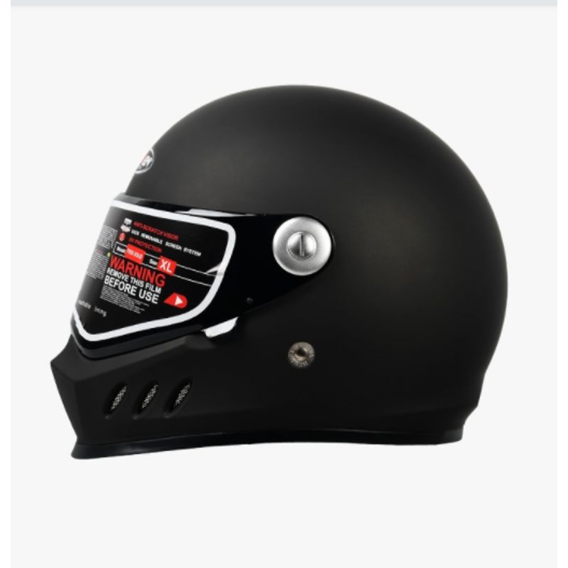 CES - CASCO HOKEN CAFE RACER VINTAGE NEGRO