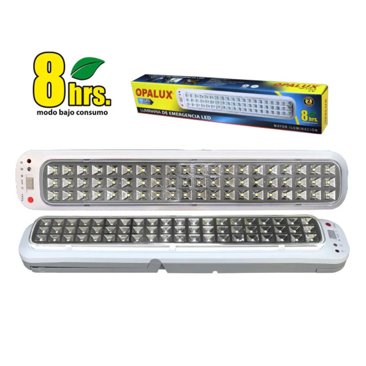 OPALUX - LUZ DE EMERGENCIA 60 LED OPALUX OP-918LS