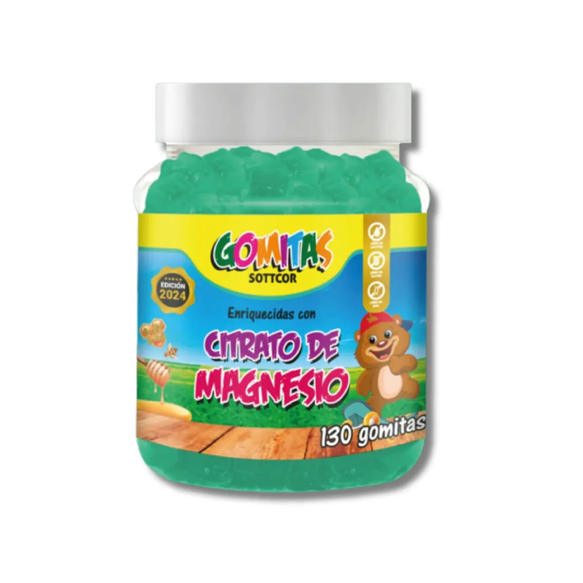 GENERICO - CITRATO DE MAGNESIO EN GOMITAS PARA NIÑOS - 130 GOMITAS