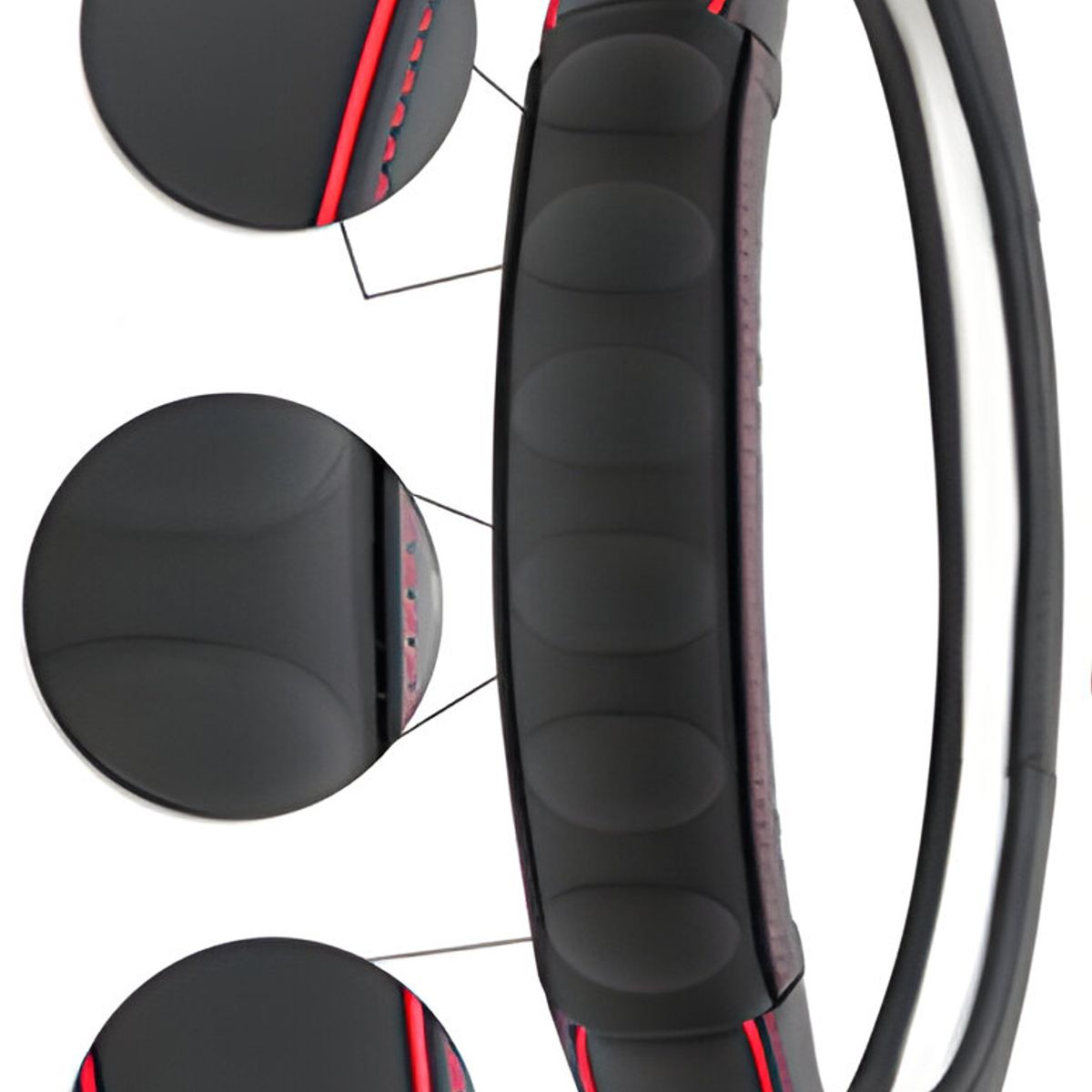 GENERICO - Forro para Timón con Diseño Deportivo y Masajeador