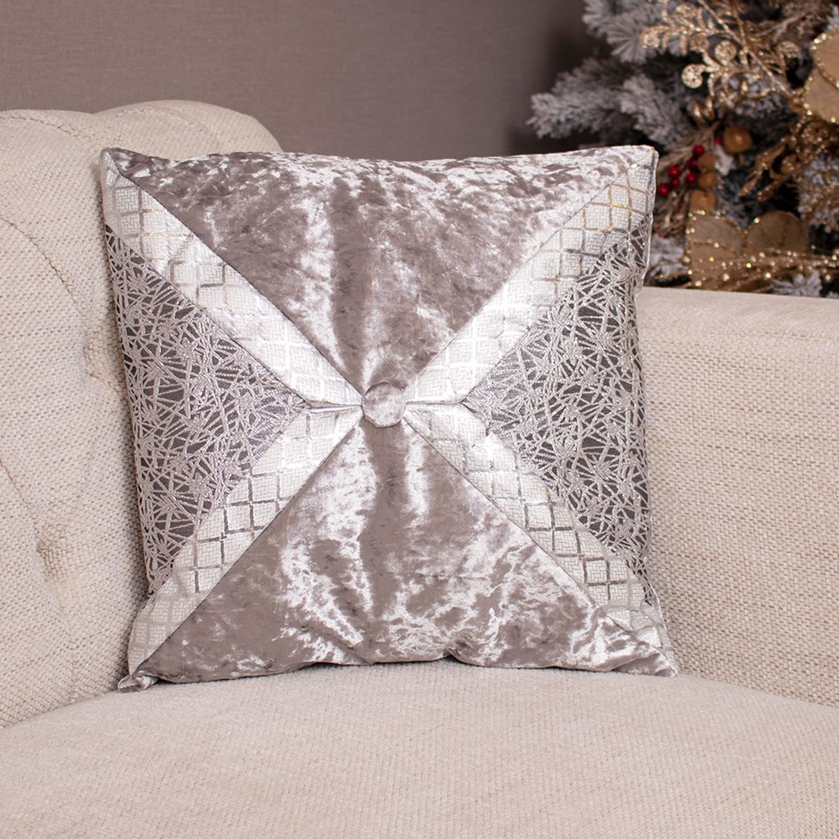 PANADECOR - Cojin Plata De Poliester 45Cm