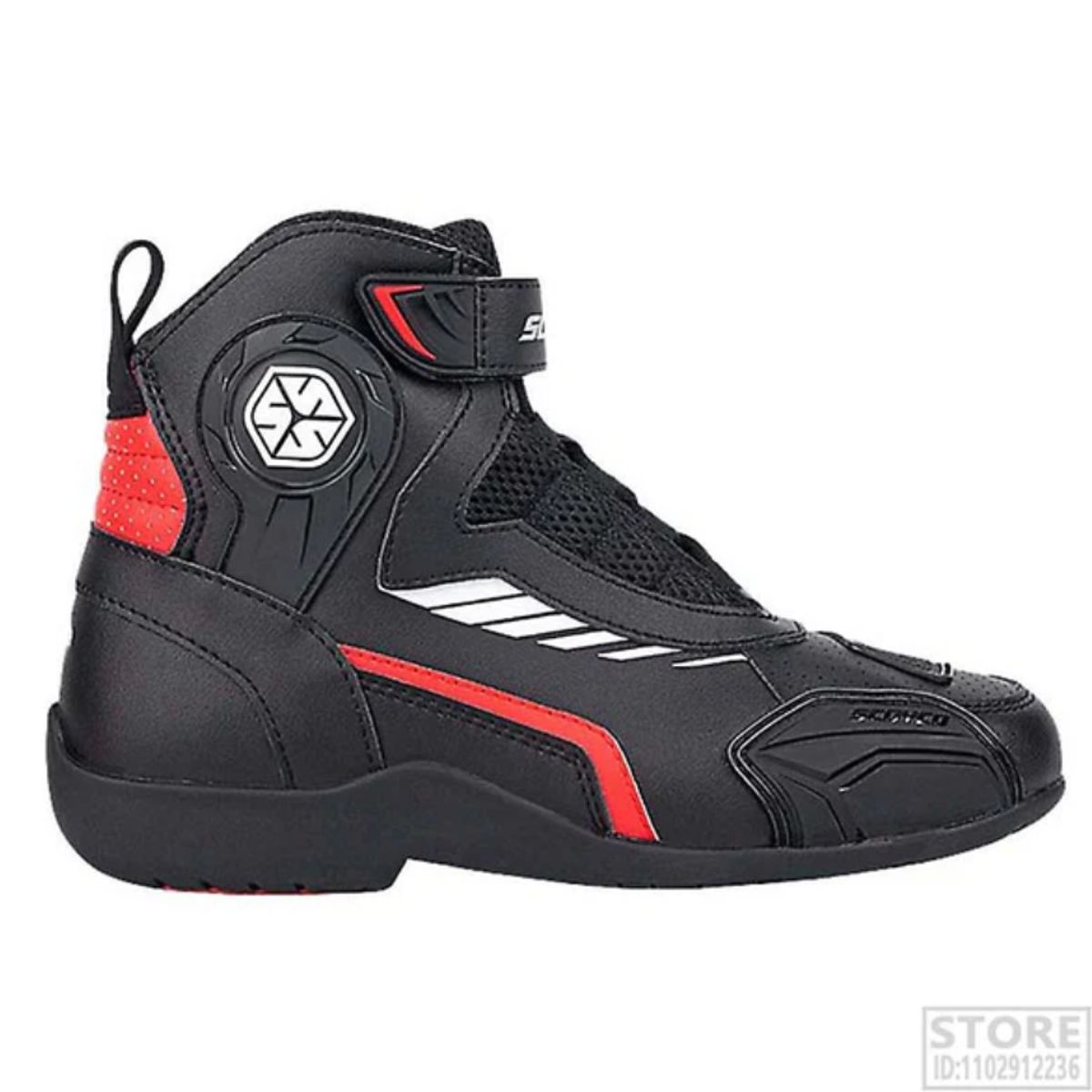 GENERICO - BOTAS SCOYCO MT015-2 NEGRO ROJO