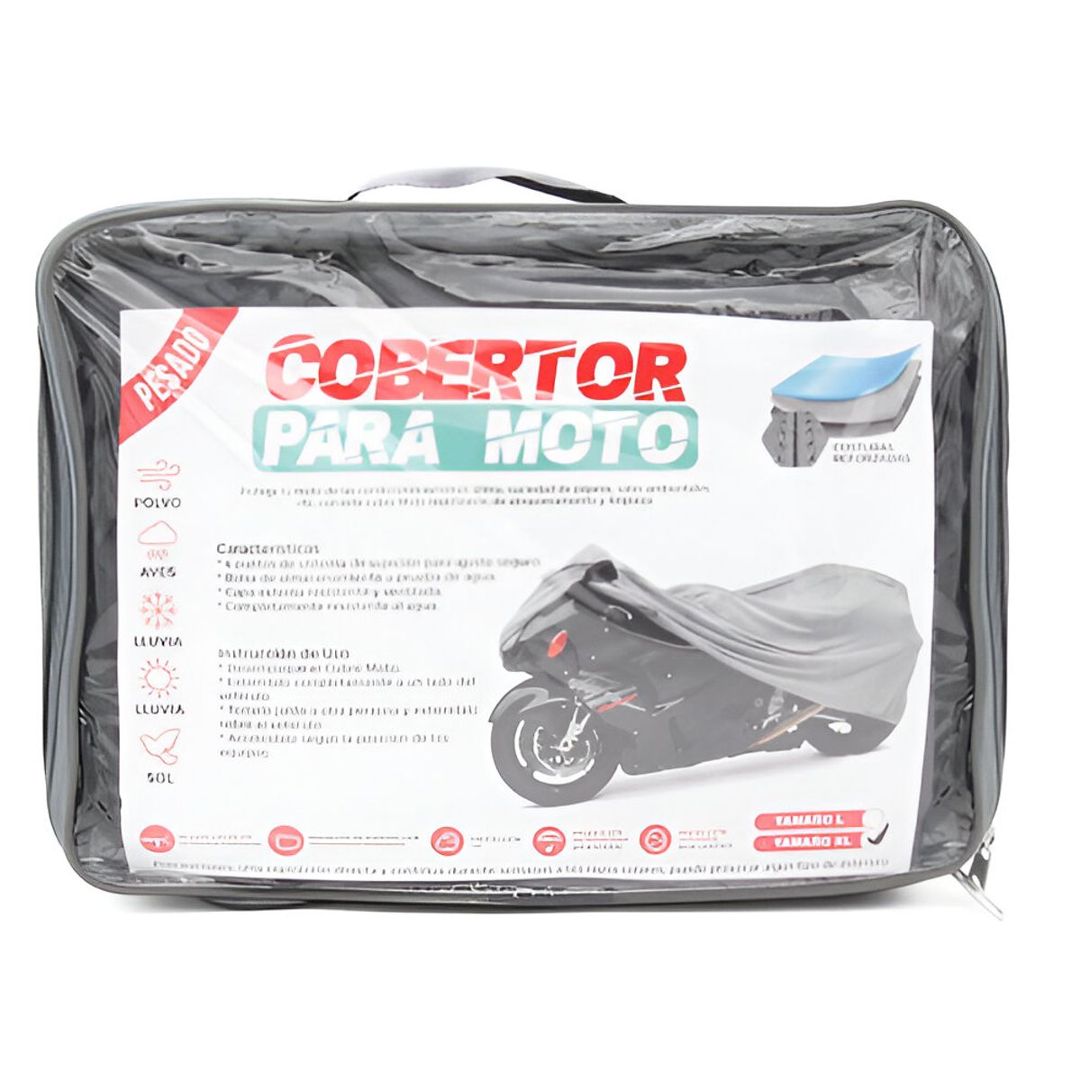 JET - Cobertor Moto Acolchado cReflectivo Talla XL 246×104×127cm