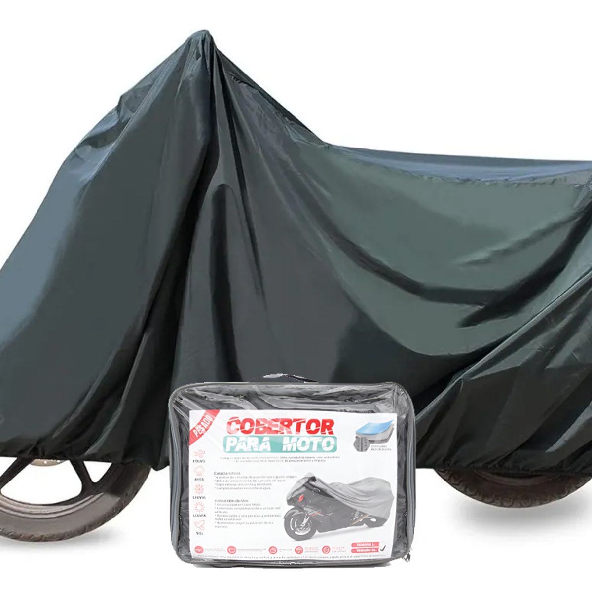 JET - Cobertor Moto Acolchado cReflectivo Talla XL 246×104×127cm