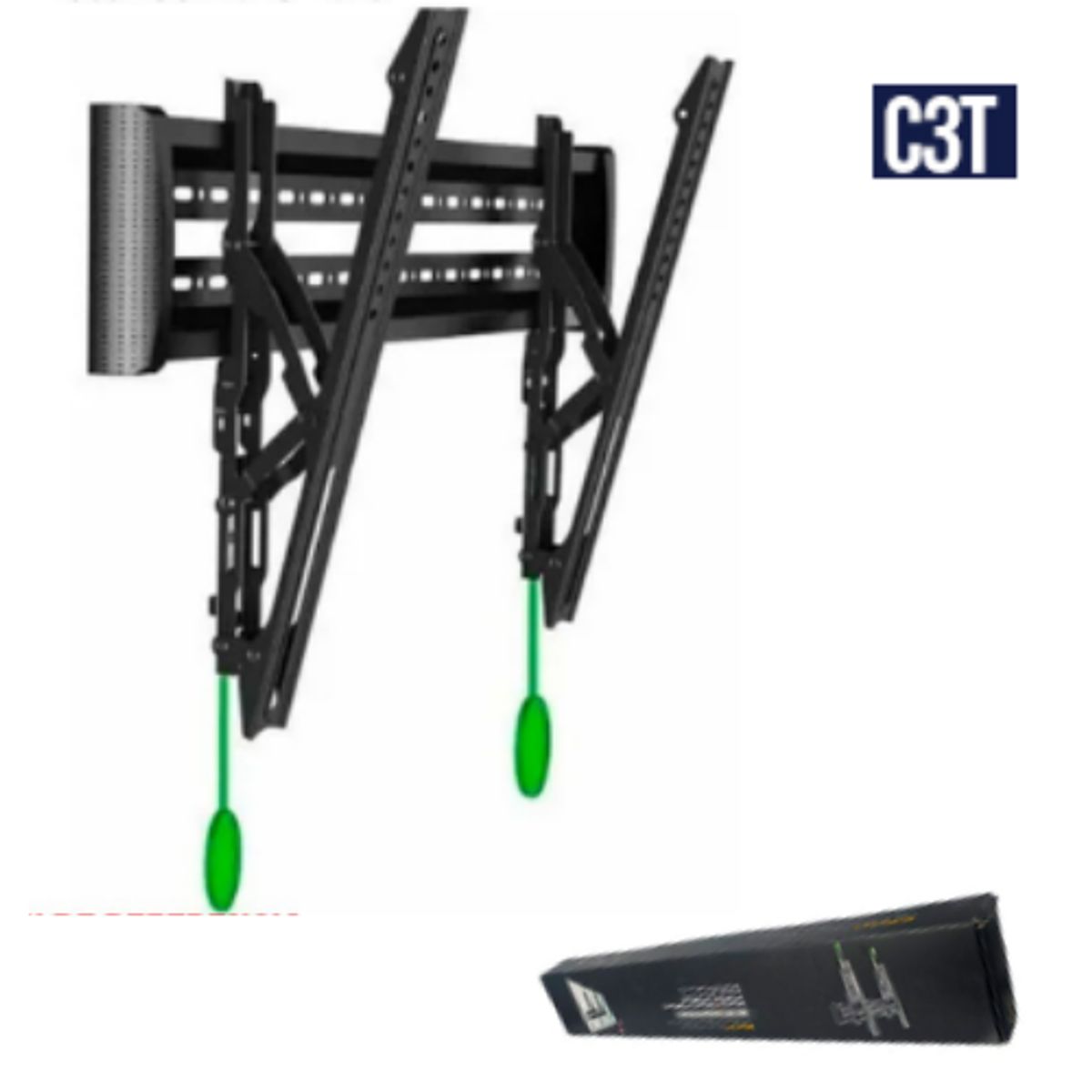 GENERICO - Rack Soporte Tv Lcd Led Smart 40 a 65 Pulgadas Base Reclinable C3T