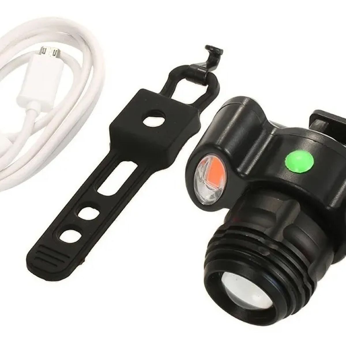 JET - Luz LED Blanca para Bicicleta con USB y Abrazadera 1pcs