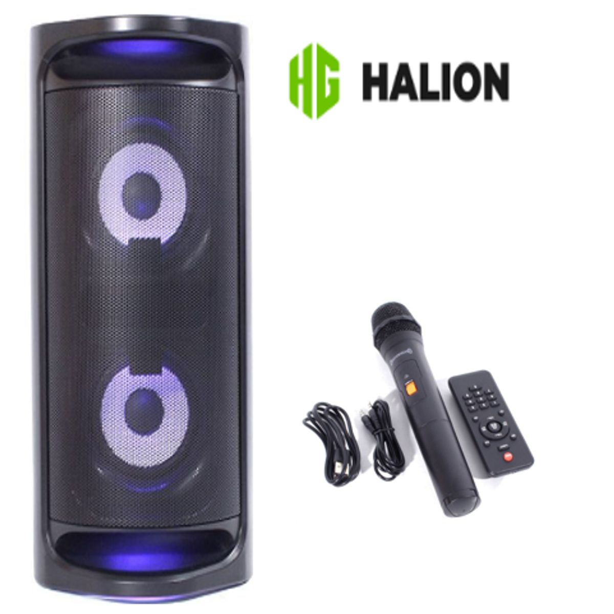HALION - Parlante Portatil HA-R63 USB TF Bluetooth TWS RADIO FM HALION
