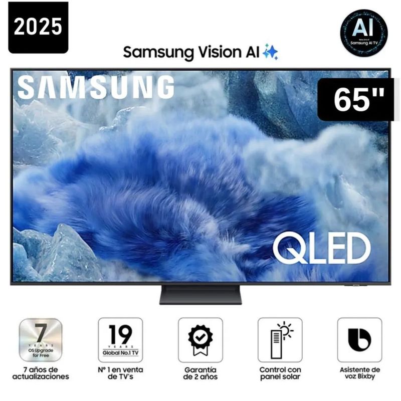 SAMSUNG - Televisor Samsung 65 QLED QN65Q8FAA  Vision Ai Smart Tv