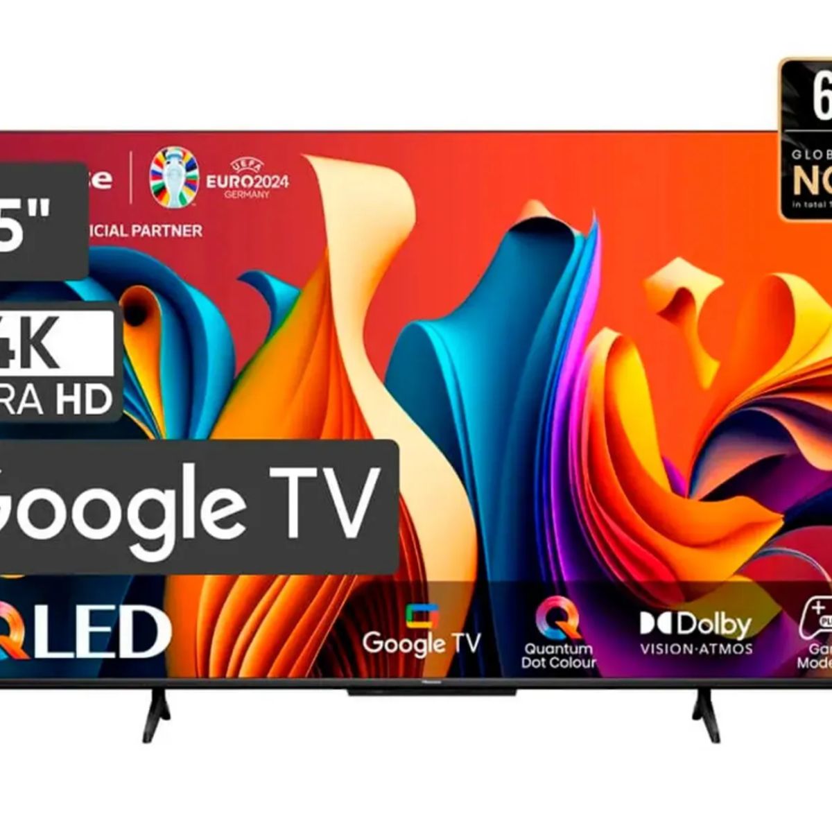 HISENSE - Televisor Hisense 65 QLED 4K UHD Google TV Modelo 65Q6N