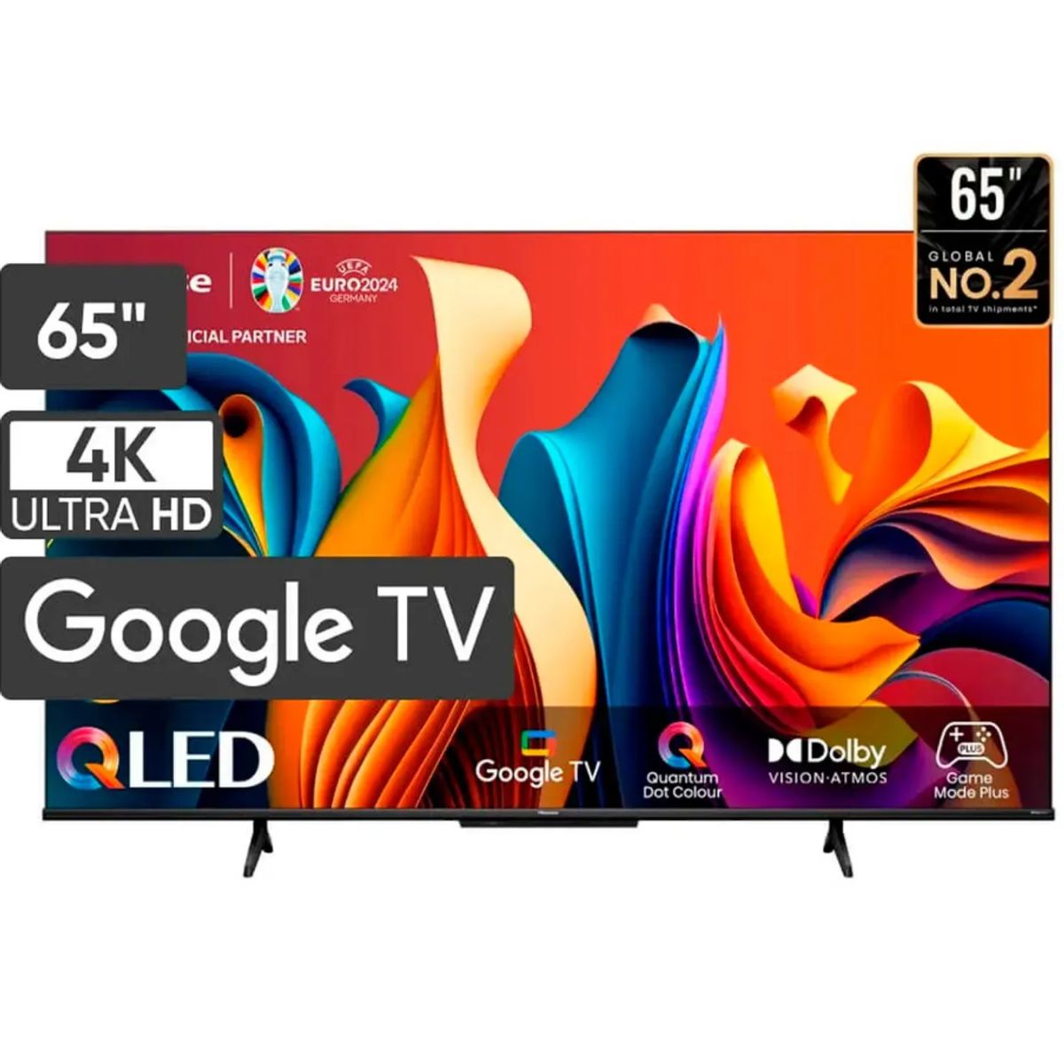 HISENSE - Televisor Hisense 65 QLED 4K UHD Google TV Modelo 65Q6N