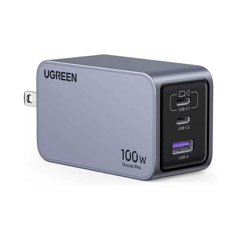 UGREEN - Cargador UGREEN Nexode Pro X757 100W – GaN USB-C/A 3 Puertos