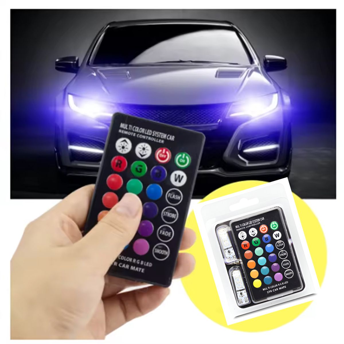 JET - Foco T10 LED Silicón con Control 1pcs