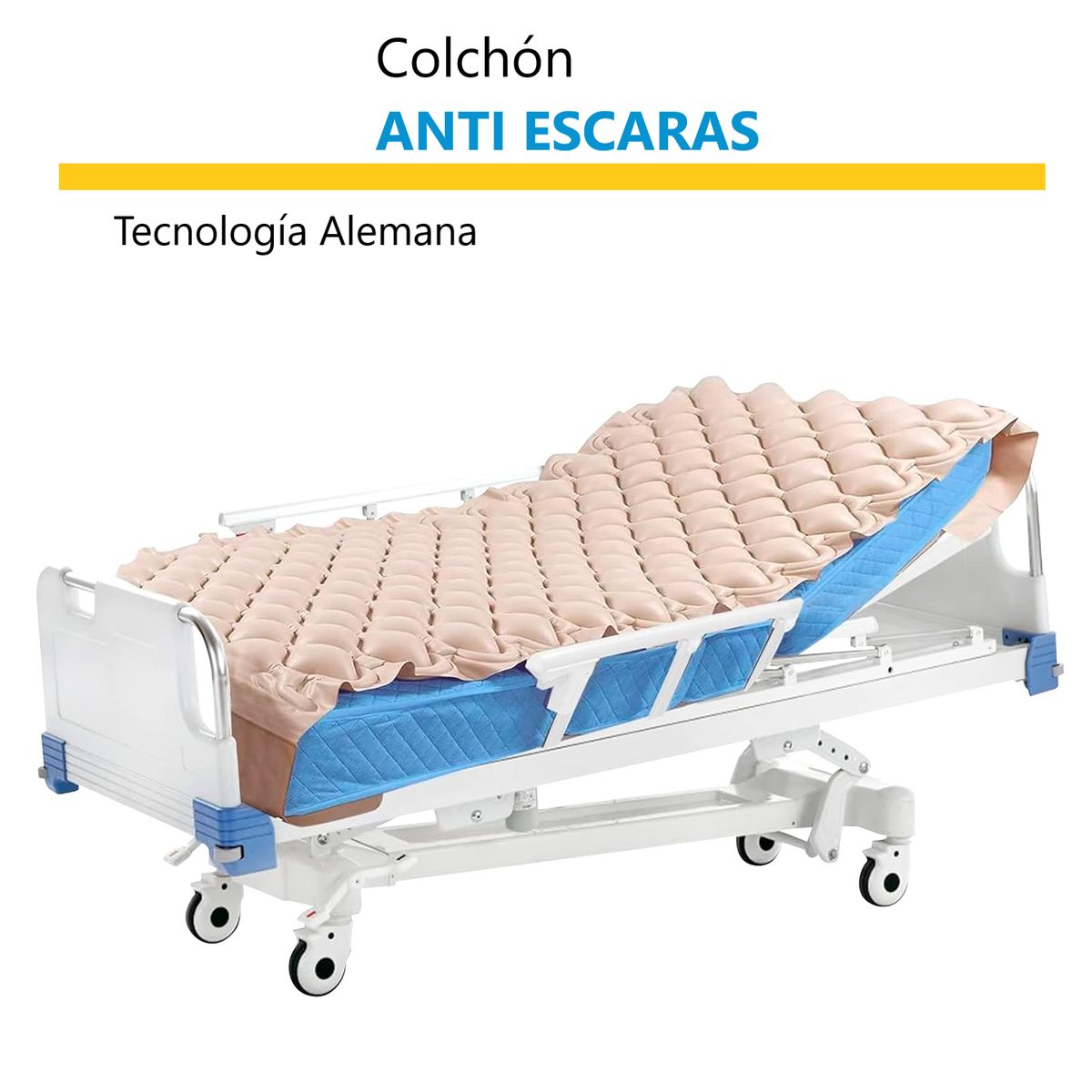 UNICARE - COLCHÓN ANTI ESCARAS  POTENTE PARA CAPACIDAD PARA 150 KILOS