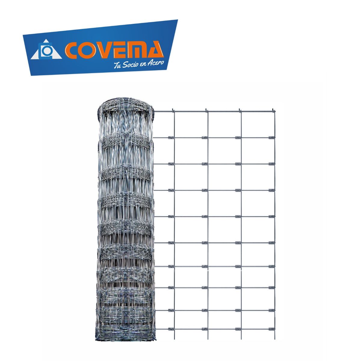 COVEMA - Malla Ganadera  7-15cm x 0.9m x 100m