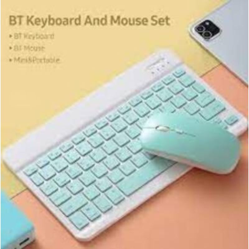 GENERICO - Teclado con Mouse  Celular Tablet TV Bluetooth Color Lila