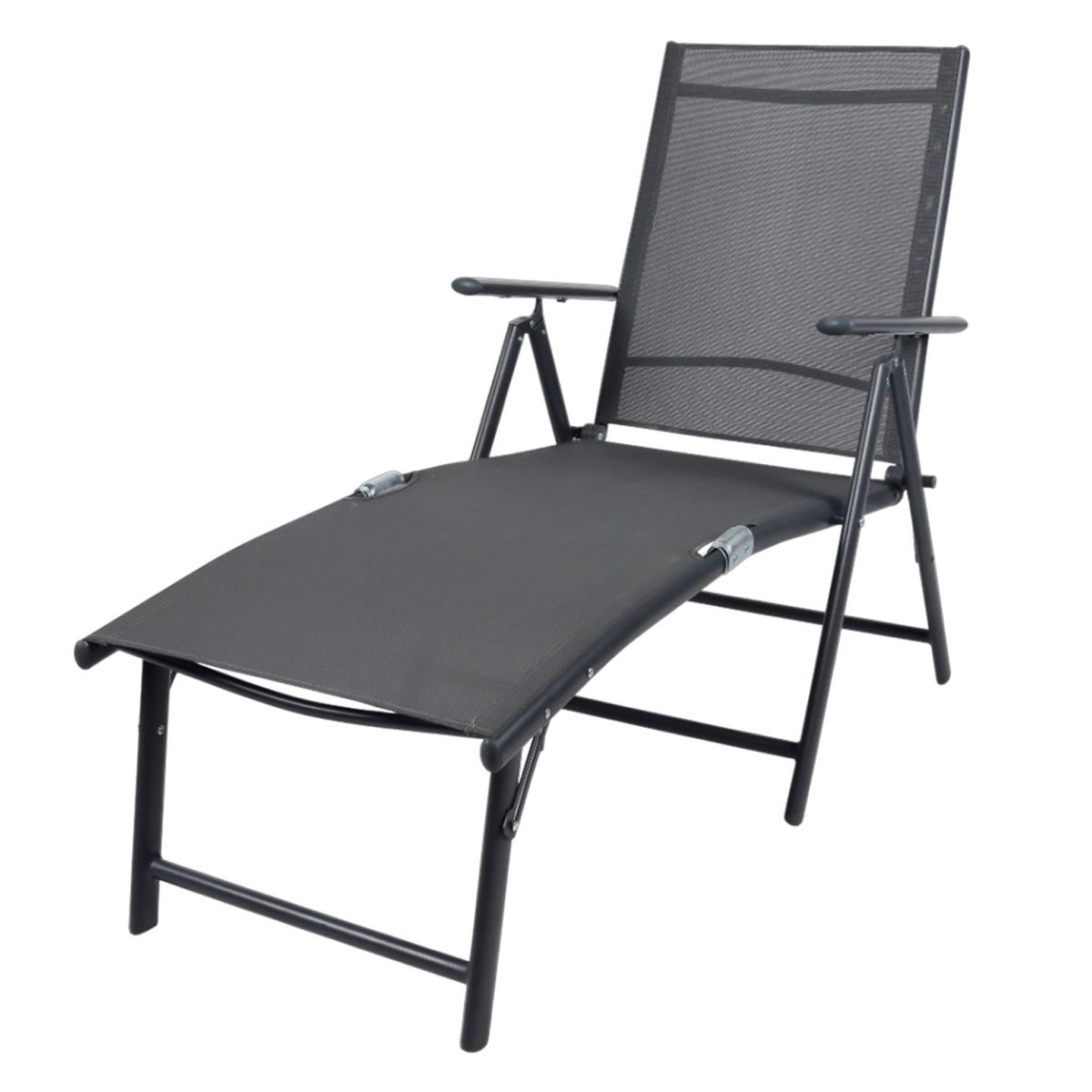 NOVAHUS - Reposera Aluminio Plegable Gris