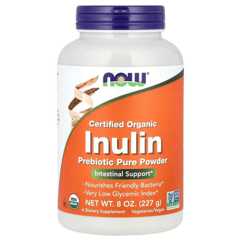 NOW - Inulina Orgánica en Polvo x 227 g - Now Foods