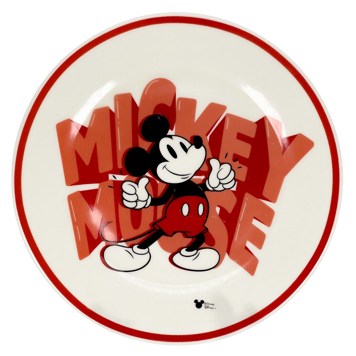 DISNEY CLASICOS - Set de Vajillas Mickey Mouse Rojo Disney 4 pzas