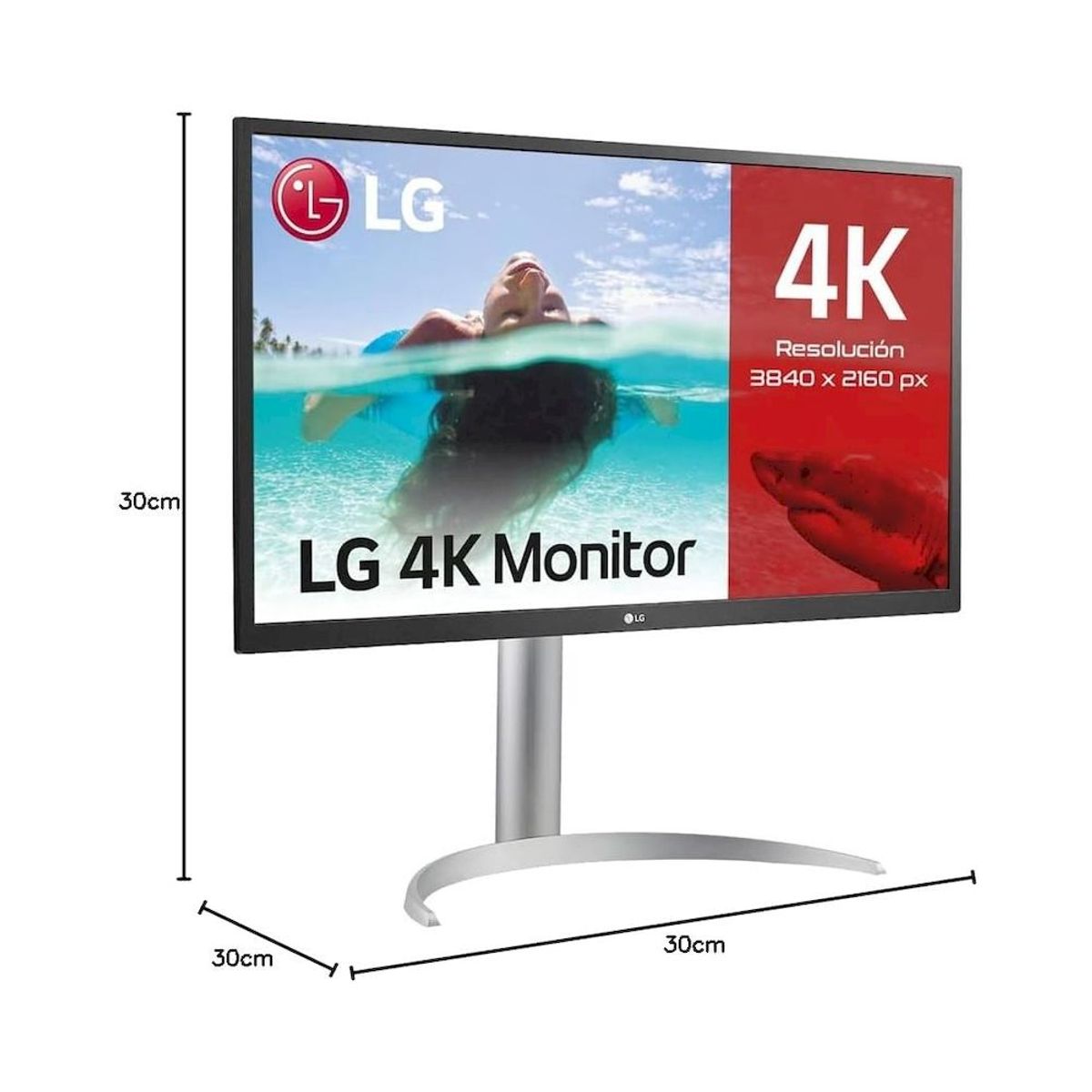 LG - MONITOR GAMING LG 27UP550-W 27 3840X2160 60HZ 5MS DP IPS PIVOT