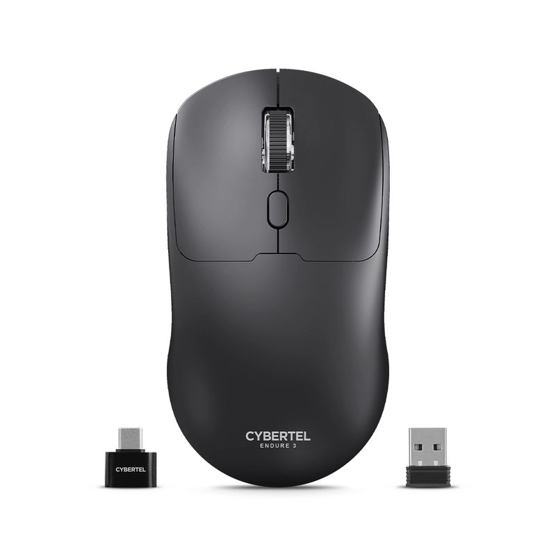 CYBERTEL - Mouse 3 Modos: BT Inalámbrico Recargable Cybertel Endure 3 M702-3M