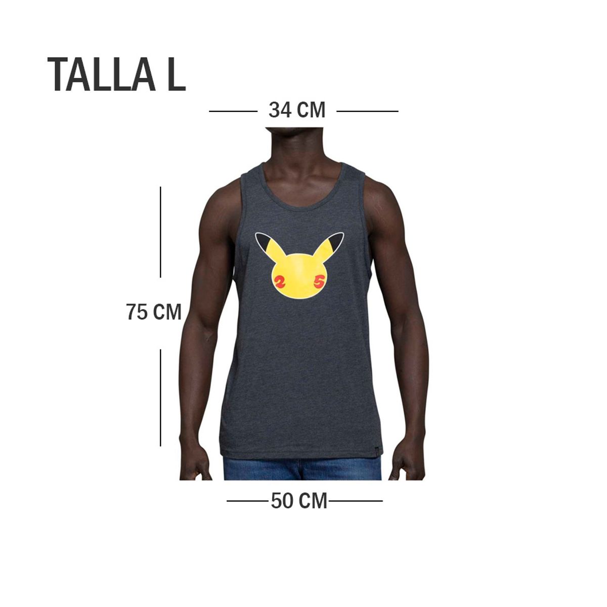 POKEMON - Pokemon Center BVD Celebtration Gris Hombre Talla L