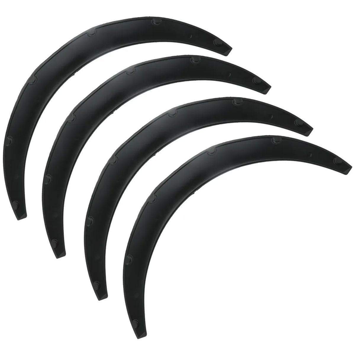 GENERICO - Set de 3 Fender para Auto Negro 81×8.5 cm 4pcs