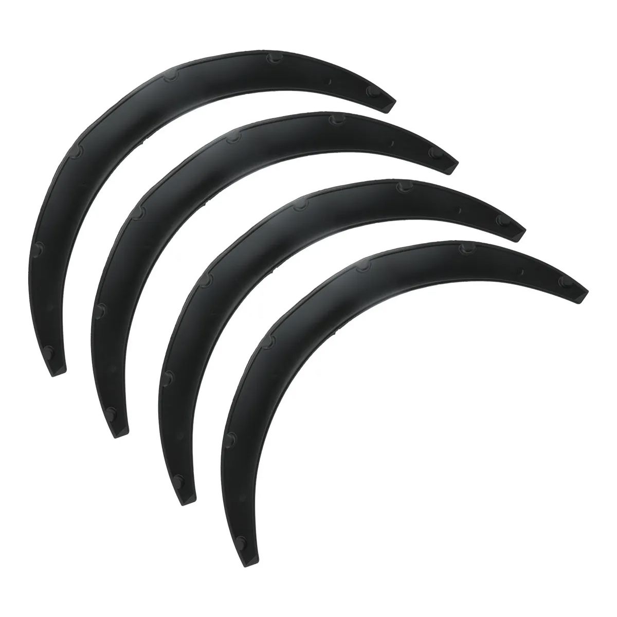 GENERICO - Set de 3 Fender para Auto Negro 81×8.5 cm 4pcs