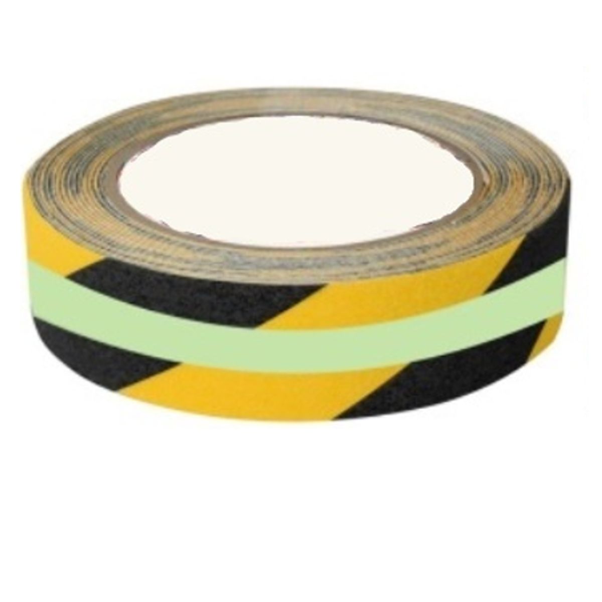 GENERICO - CINTA ANTIDESLIZANTE DE ALTO TRANSITO FOTOLUMINISCETE DE 2O 5CMX18MTS BICOLOR