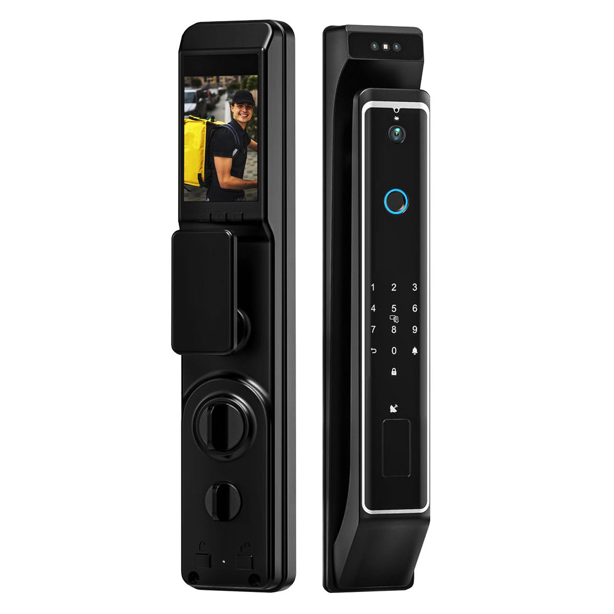 FUERTECO - Cerradura digital con reconocimiento facial WIFI ONIX + Asesoría de Instalación